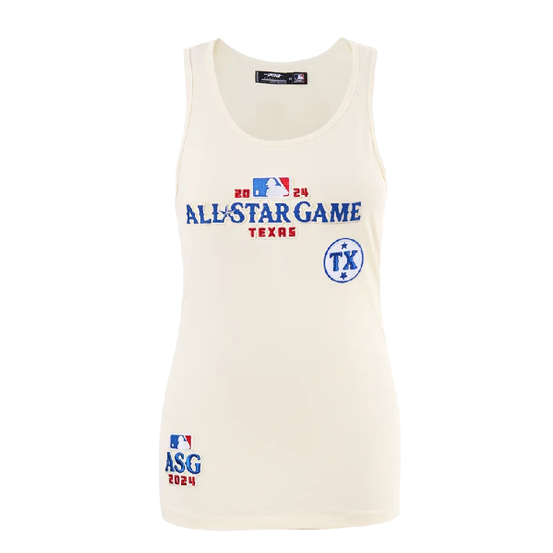 MLB ALL STAR 2024 WOMEN'S RELAXED RACERBACK TANK (EGGSHELL) flowy tank top