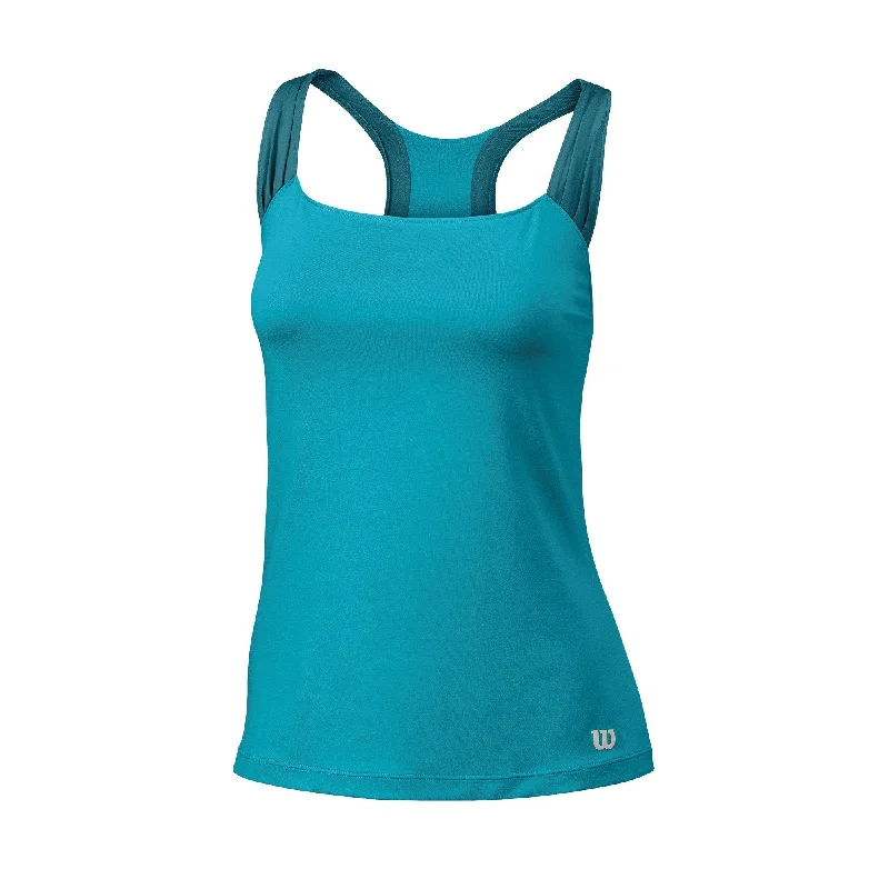 Wilson Womens Core Classic Tank Top (Bluebird) beige tank top