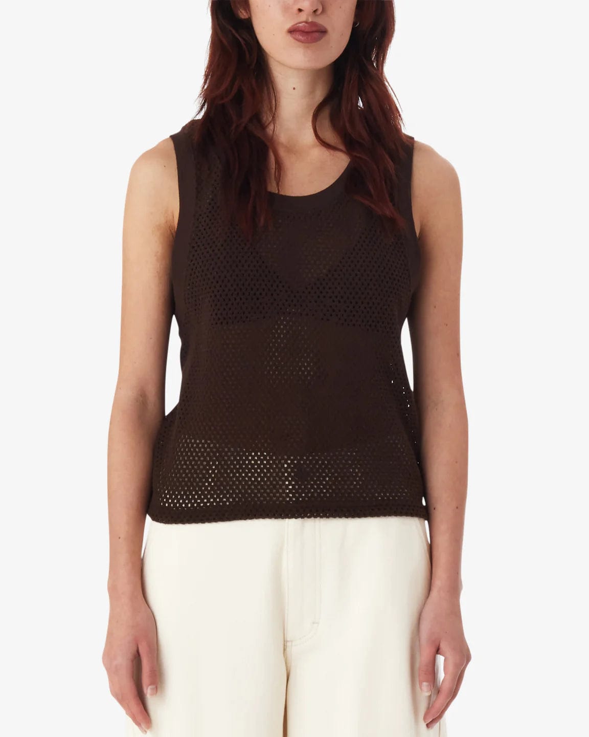 Hudson Mesh Tank ribbed tank top