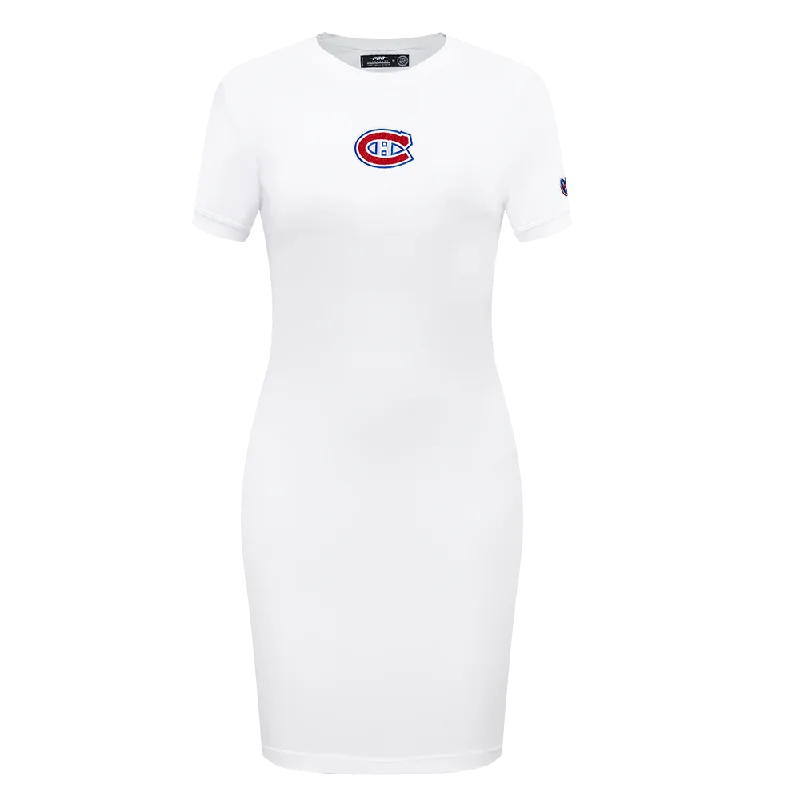 NHL MONTREAL CANADIENS CLASSIC WOMEN'S BODY CON DRESS (WHITE) Tunics Review highly