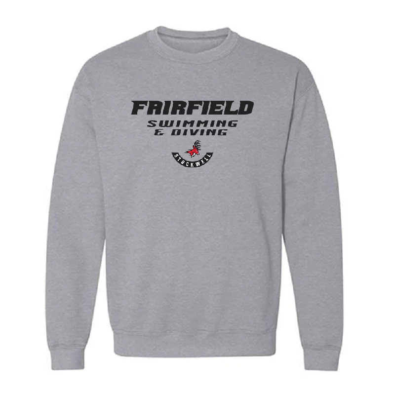 Fairfield - NCAA Women's Swimming & Diving : Cailey Stockwell - Crewneck Sweatshirt Classic Fashion Shersey Hoodie with Pastel Soft Subtle