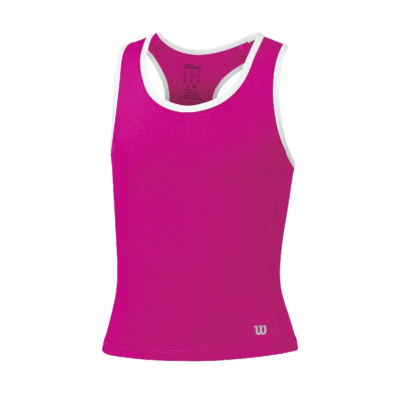 Wilson Girls Rush Tank Top (Pink) navy tank top