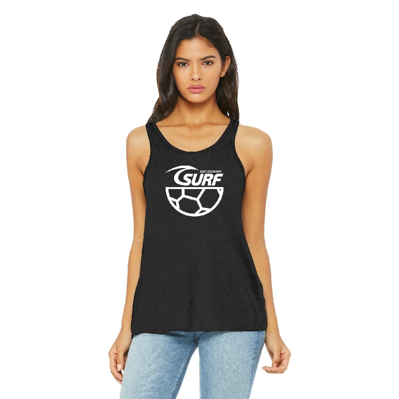 SDSC ESCONDIDO LOGO BELLA+CANVAS  FLOWY RACERBACK TANK flirty tank top