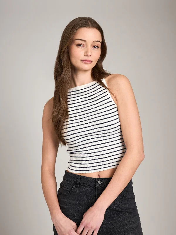 Stripe Tyner Apron Tank casual tank top