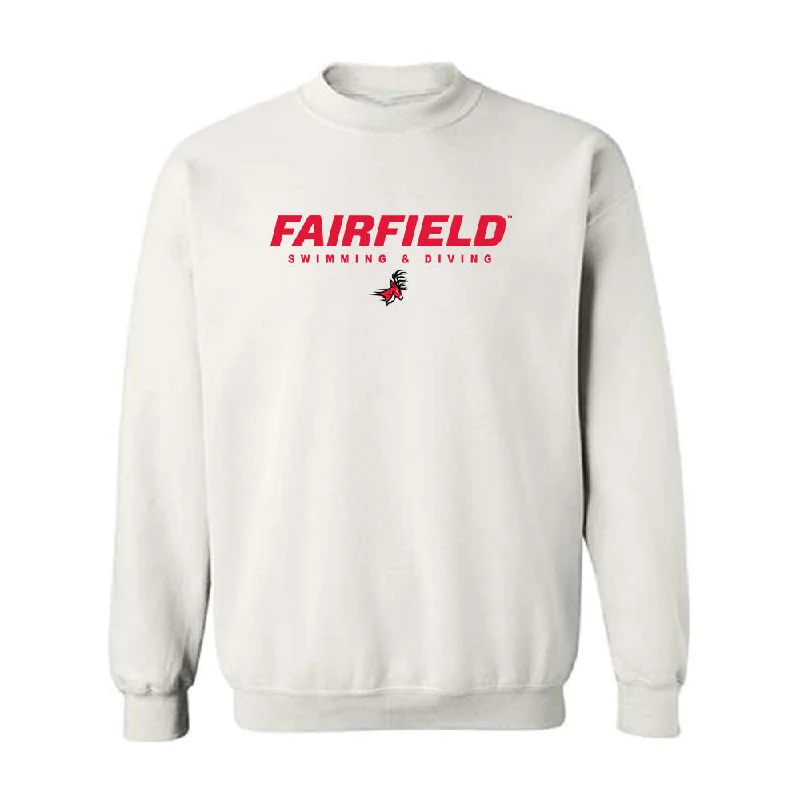 Fairfield - NCAA Women's Swimming & Diving : Sydney Scalise - Crewneck Sweatshirt Classic Shersey Hoodie with Longline Fit Extended Stylish