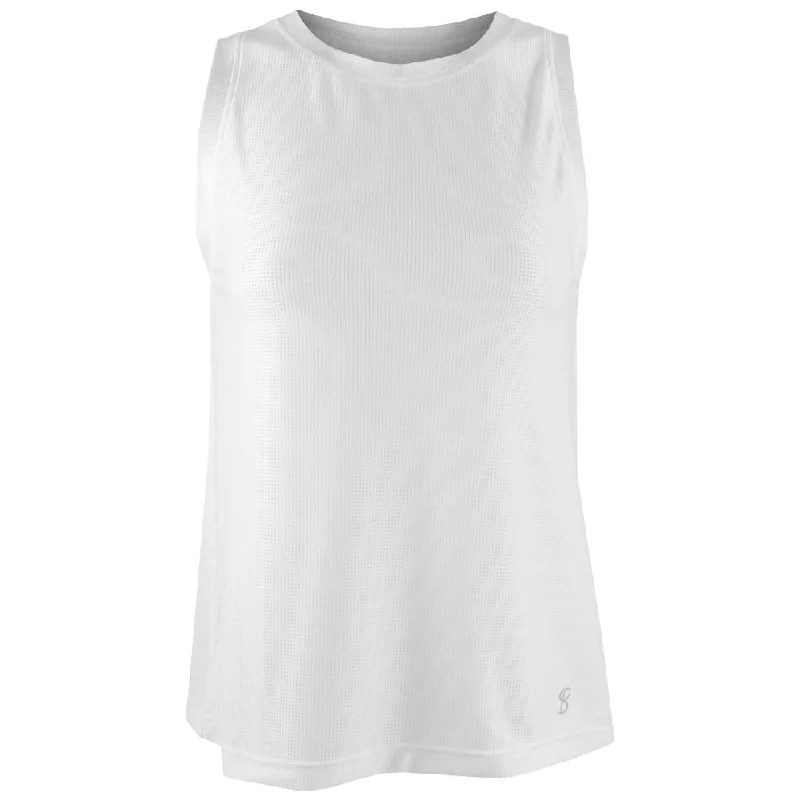 Sofibella Women's UV Staples Tank - White long tank top