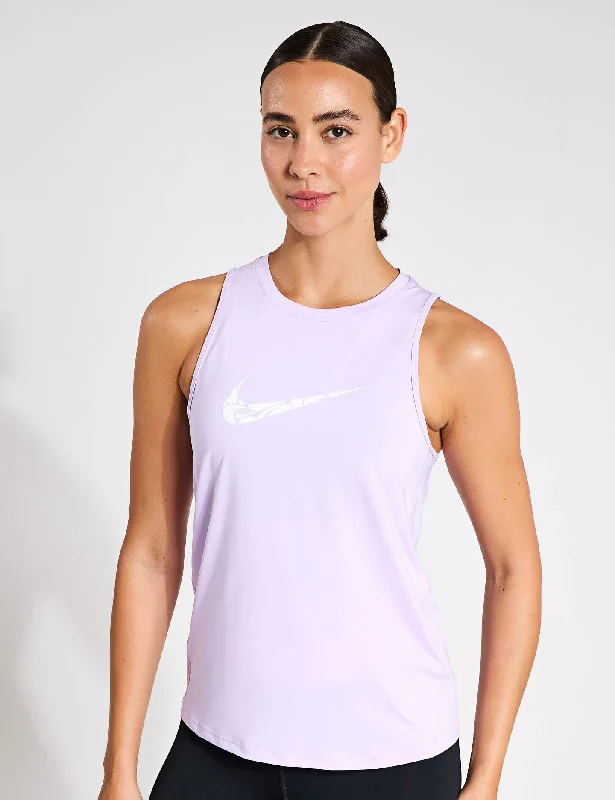 One Graphic Running Tank Top - Lilac Bloom/White lace tank top