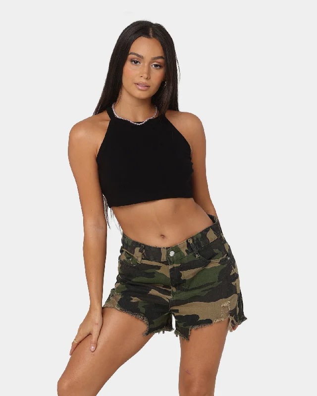 XXIII Women's Chana Cropped Tank Black bronze tank top