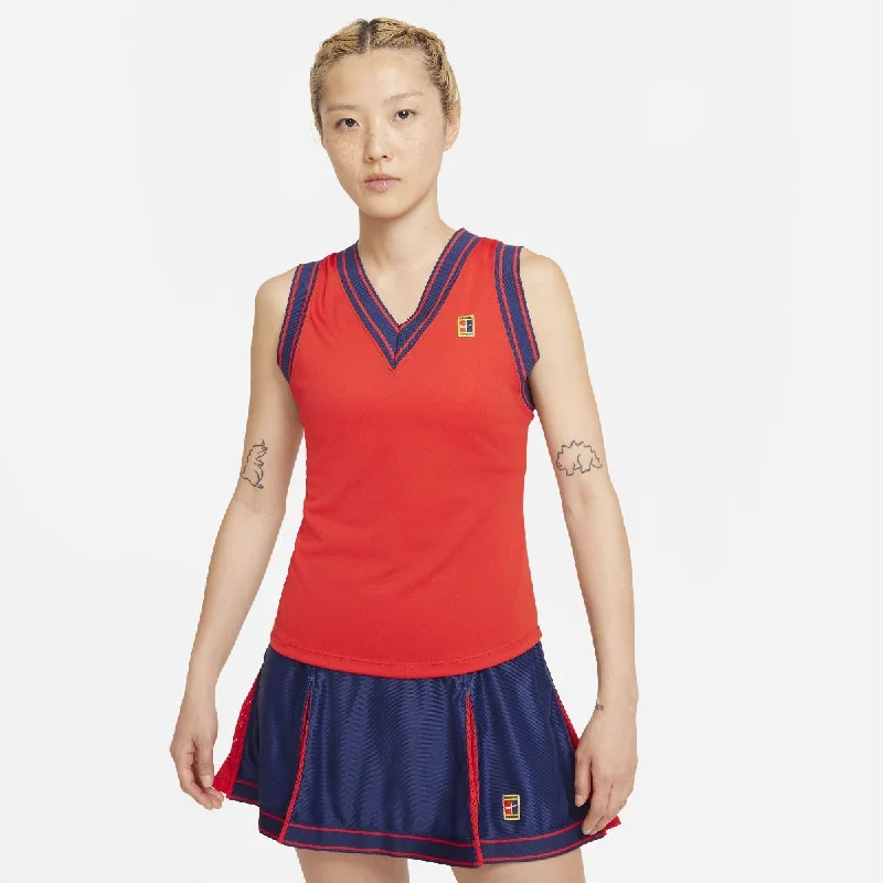 Nike Women's Dri-FIT NYC Slam Tank Top (University Red/Blue) black tank top