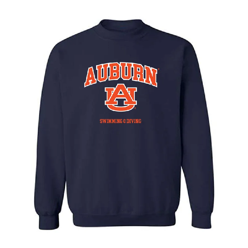 Auburn - NCAA Women's Swimming & Diving : Payton Marvin - Crewneck Sweatshirt Generic Shersey Hoodie with Side Slits Relaxed Casual