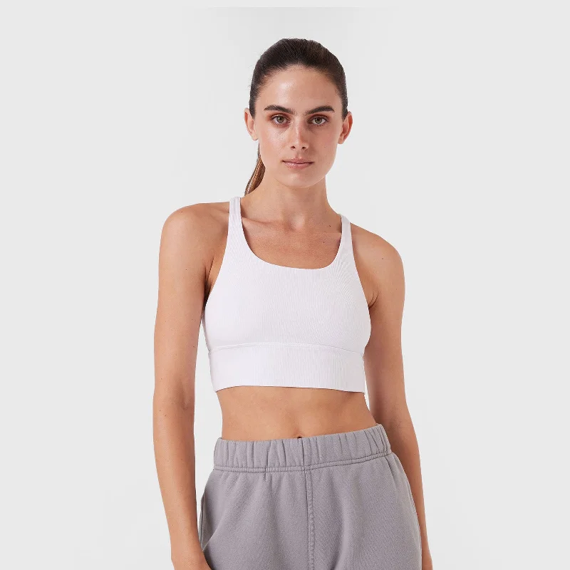 REC GEN - Form Rib Tank White lounge tank top