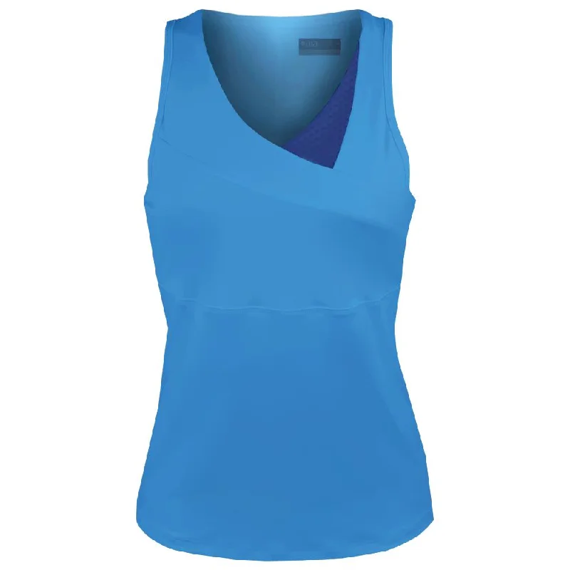 Lija Women's Rise Up Lily Tank - Aegean Blue relaxed fit tank