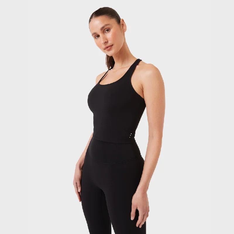 REC GEN - FITform Racer Tank Black essential tank top