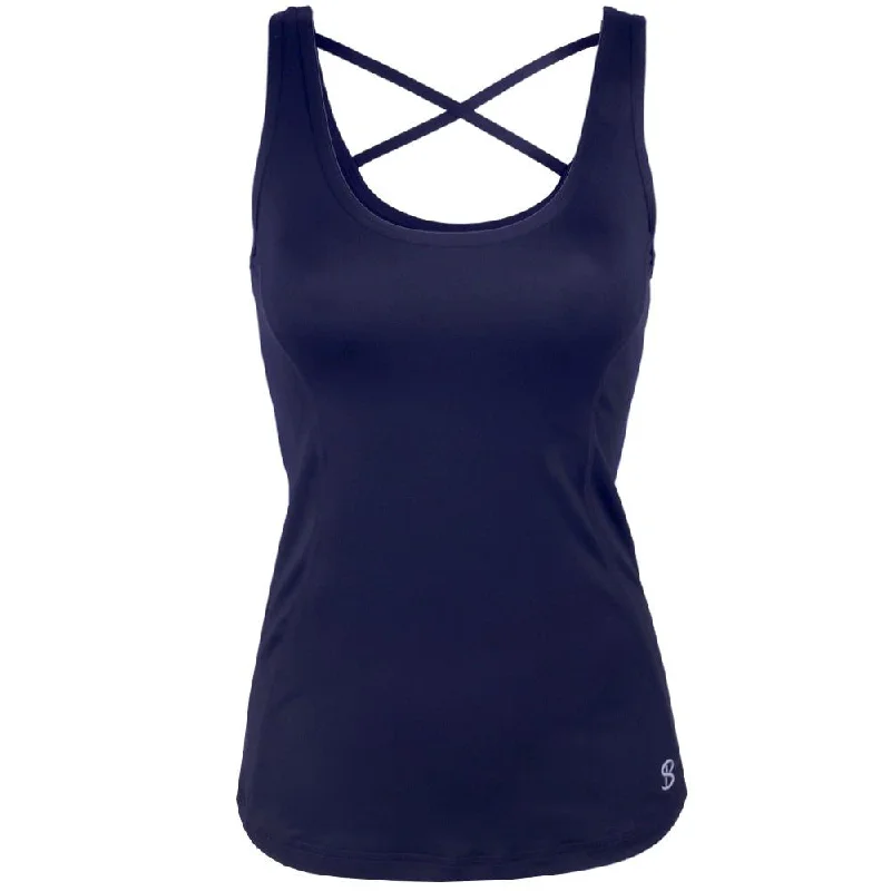 Sofibella Women's UV Colors X Tank - Navy vintage tank top