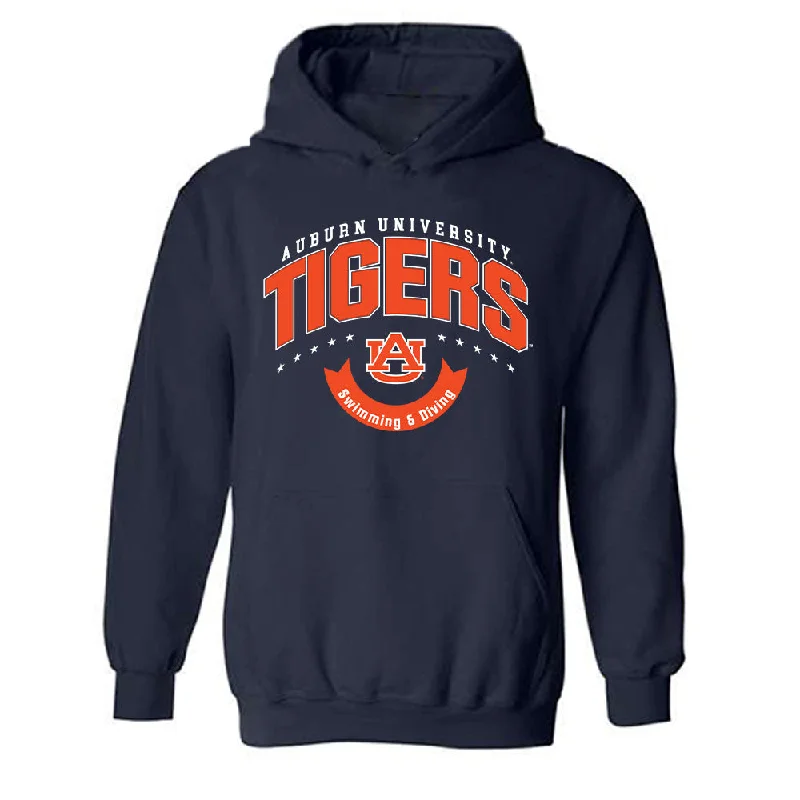 Auburn - NCAA Women's Swimming & Diving : Maggie Gholston - Hooded Sweatshirt Generic Shersey Hoodie with Front Slit Layering Stylish