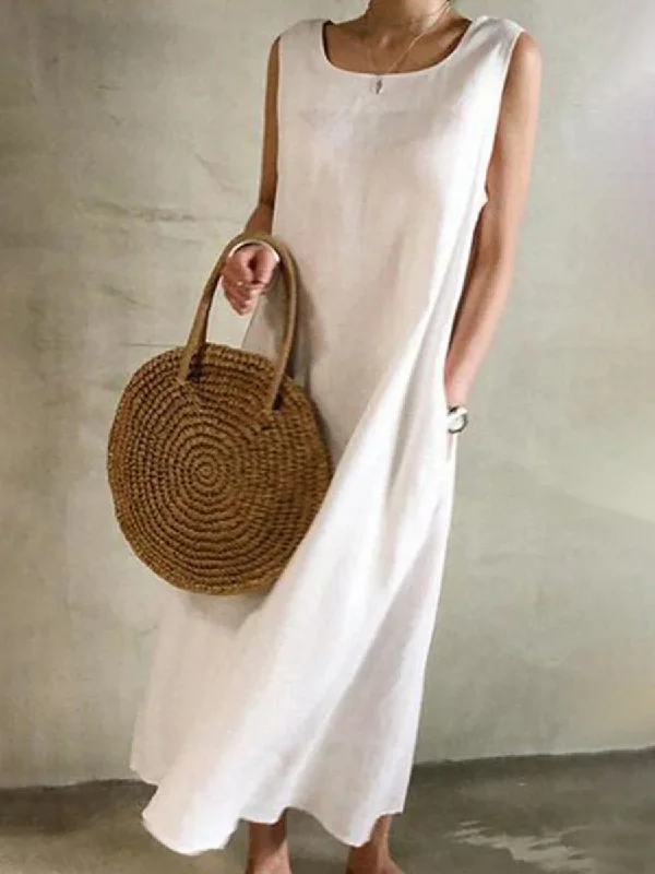 Sleeveless Ankle-Length Casual Dress Casual Short Summer