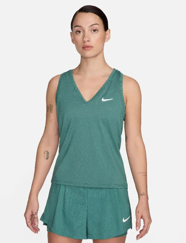 NikeCourt Victory Tennis Tank - Bicoastal/White strappy tank top