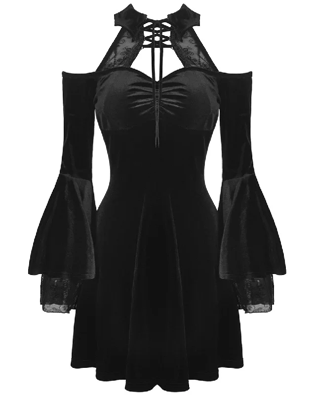 Dark In Love Alchemilia Gothic Velvet Dress Tunics Stylish elegant