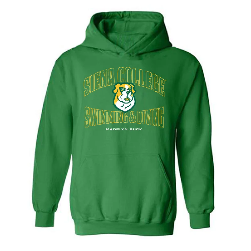 Siena - NCAA Women's Swimming & Diving : Madelyn Buck - Hooded Sweatshirt Classic Fashion Shersey Hoodie with Zipper Versatile Modern