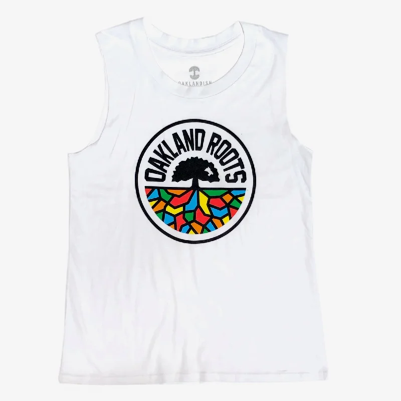 Women's Oakland Roots SC Logo Tank fashionable tank top