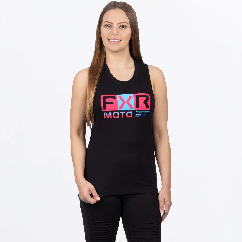 Women's Moto Premium Tank off shoulder tank