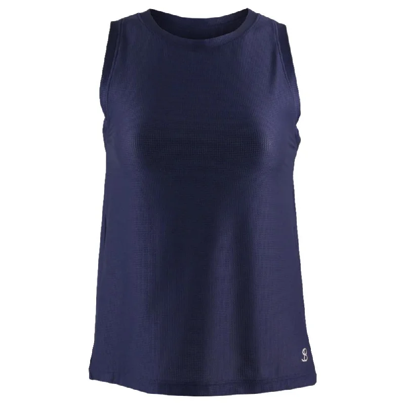 Sofibella Women's UV Staples Tank - Navy lace tank top