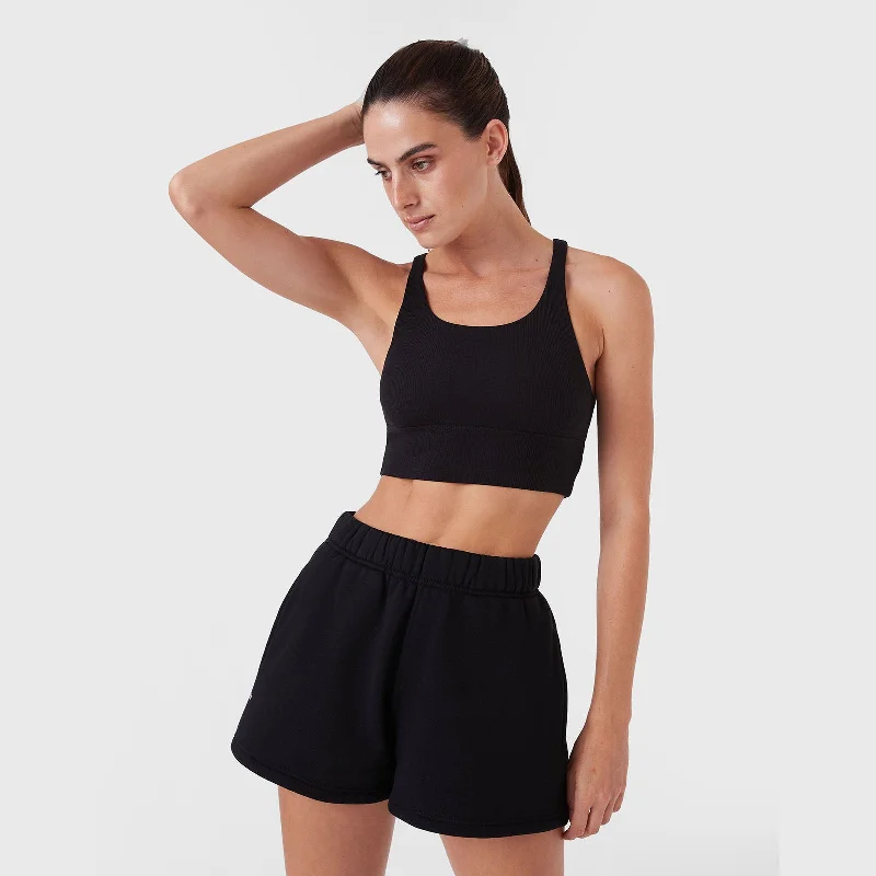 REC GEN - Form Rib Tank Black activewear tank top