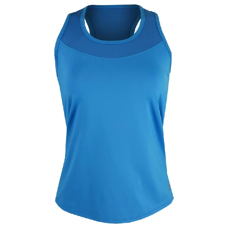 Sofibella Women's New Wave Racerback Tank - Azure halter tank top