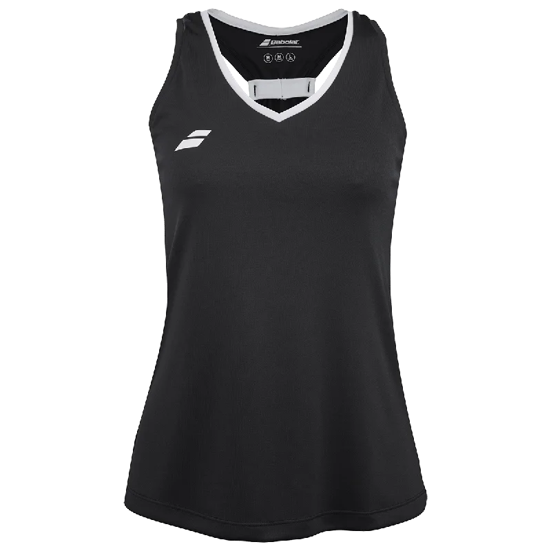 Babolat Women's Play Tank Top Black 24 glitter tank top