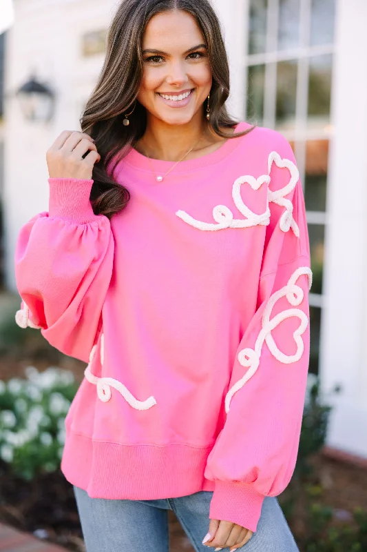 All Your Love Light Pink Pullover One Shoulder Top