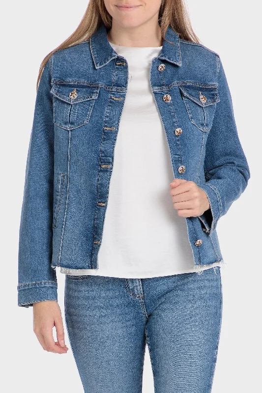 Denim jacket Ribbed Jacket Pleated Jacket Ruffled Jacket