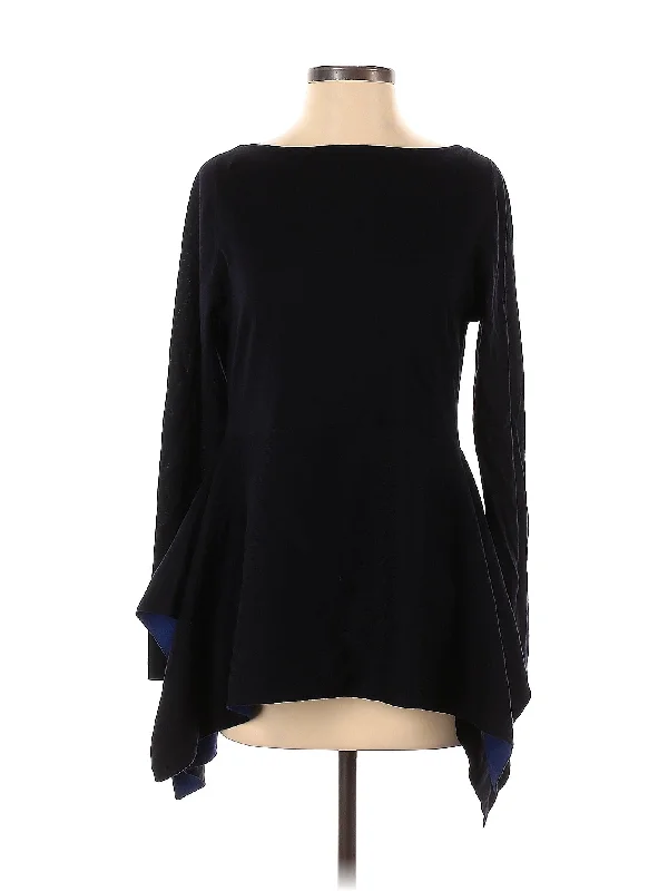 Wool Pullover Sweater Keyhole Neck Pullover