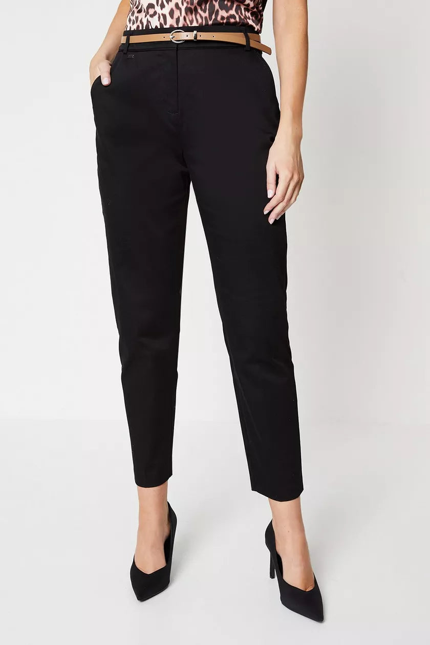 Stretch Cigarette Trouser Black Trousers Sale Discount