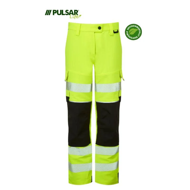 PULSAR Life Ladies Hi Vis 4-Way-Stretch Cordura Combat Trousers LFE971 Trousers Modern Contemporary