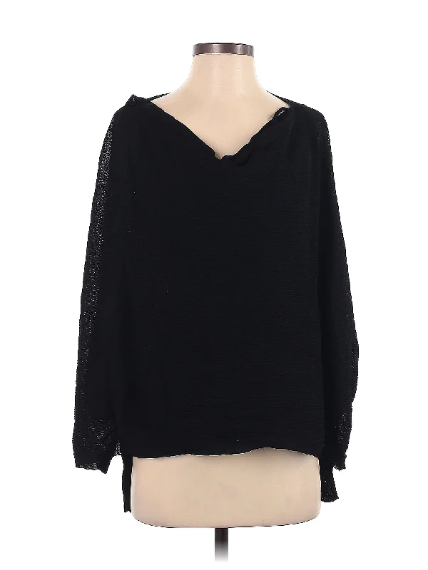 Pullover Sweater Asymmetrical Hem Sweater