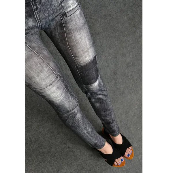 Women Skinny Denim Stretch Jeggings Trousers Jeans Pants Leggings 2 Colours Trousers Harem Relaxed Fit