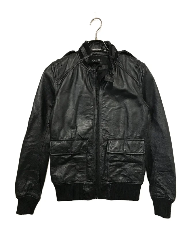 [Pre-owned] Hysteric Glamour leather jacket 4LB-1561 A-Line Jacket Boat Neck Shawl Collar