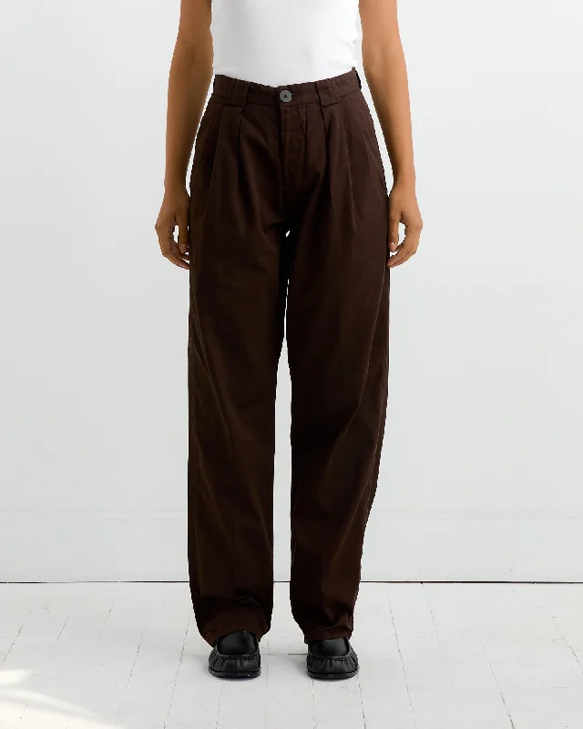 The Trousers in Raisin Trousers Striped Patterned