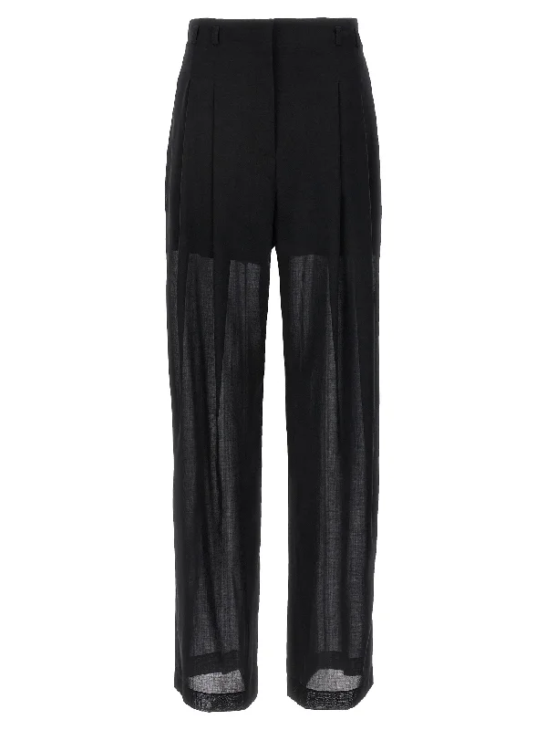 Semi-sheer Trousers Trousers fashionable chic