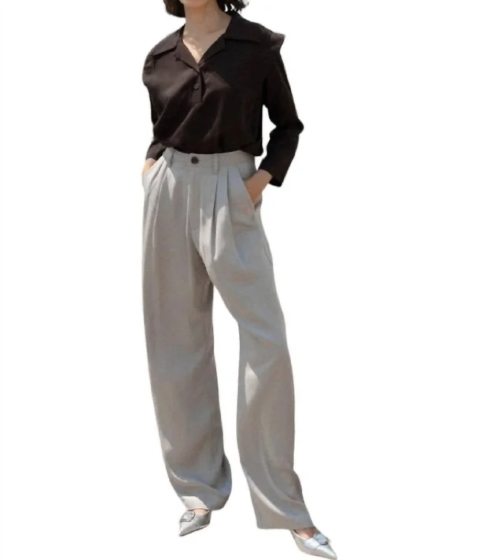 Saunter Trouser Pants In Pebble Trousers cozy comfortable