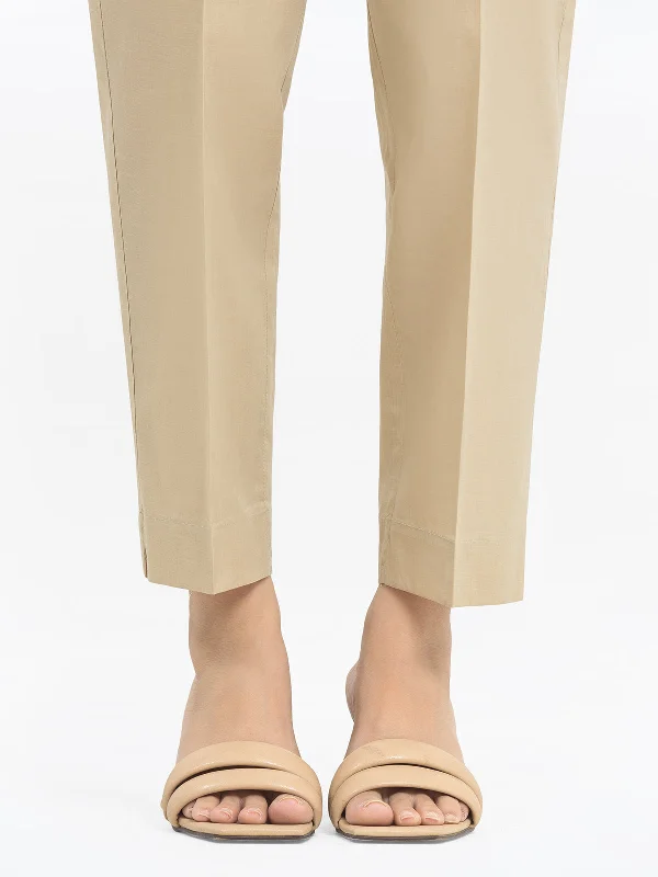 Women's Beige Trouser - EWBS24-76582 Trousers Versatile Stylish