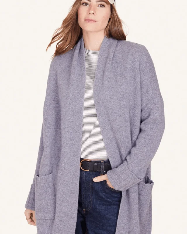 Marlowe Cashmere Cardigan Real Fur Shearling Chenille