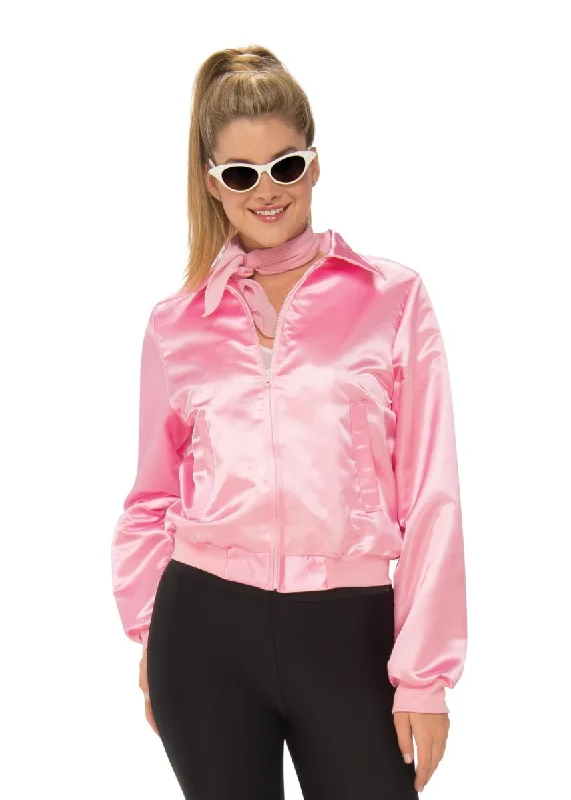 Pink Ladies Jacket Notch Collar Jacket Peter Pan Collar Jacket Cowl Neck Jacket