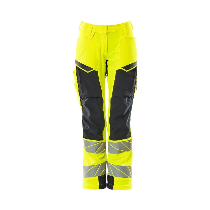 Mascot Hi-Vis Trousers Kneepad Stretch 19078-511 - Womens, Accelerate Safe, Diamond Fit Trousers Occasion Special