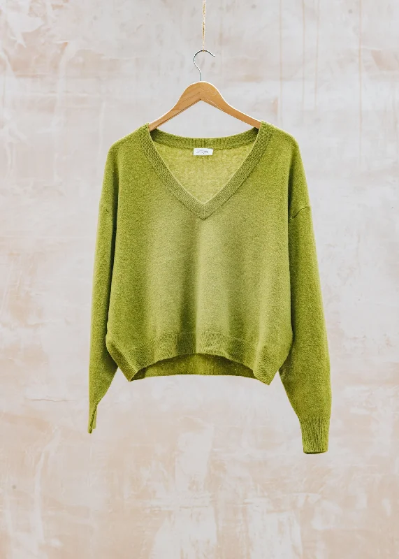 Raxow Pullover in Camelion Chine Notched Neck Pullover