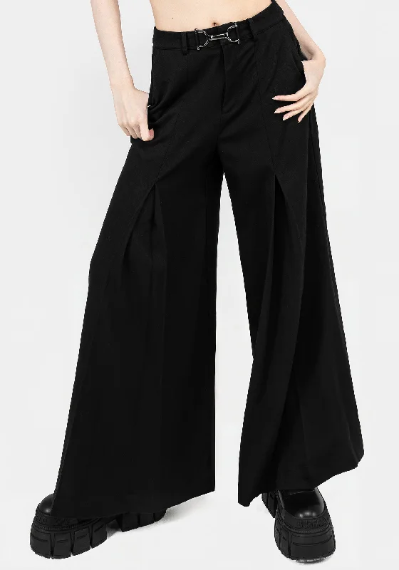 Camilla Wide Leg Pleated Trousers Trousers Cargo pockets