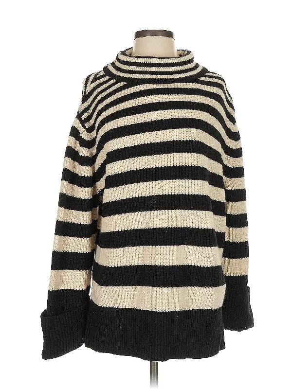 Wool Pullover Sweater Cowl Neck Pullover