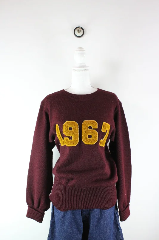 Vintage 1967 Pullover (M) Asymmetrical Hem Sweater