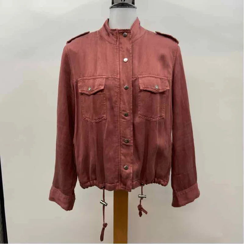 Rails Women's Size S Rust Solid Jacket Toggled Jacket Drawstring Jacket Belted Jacket