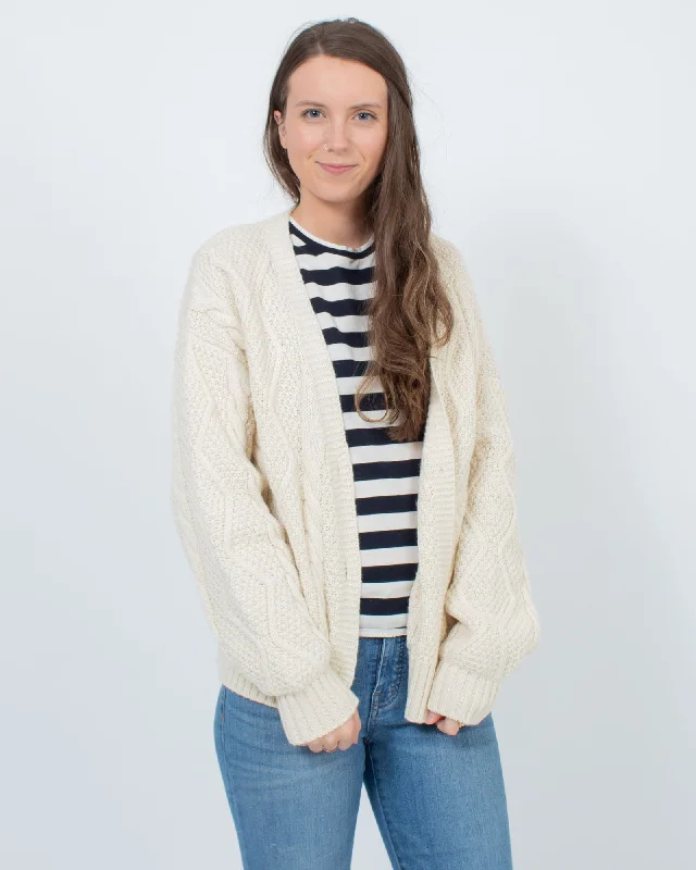 Cable Knit Cardigan Oversized Loose Flowy